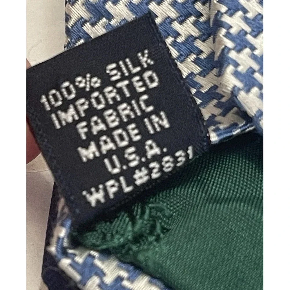 Tommy Hilfiger Silk Tie Navy and Light Blue‎ Stripe Diagonal Preppy